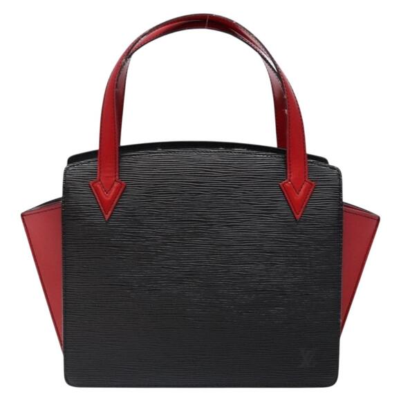 LOUIS VUITTON Epi Bicolor Varenne Hand Bag Black Red M52387 - Picture 13 of 16